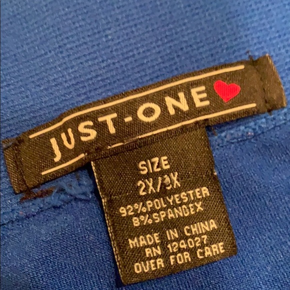 Just One blue leggings 2X 3X - Picture 4 of 4